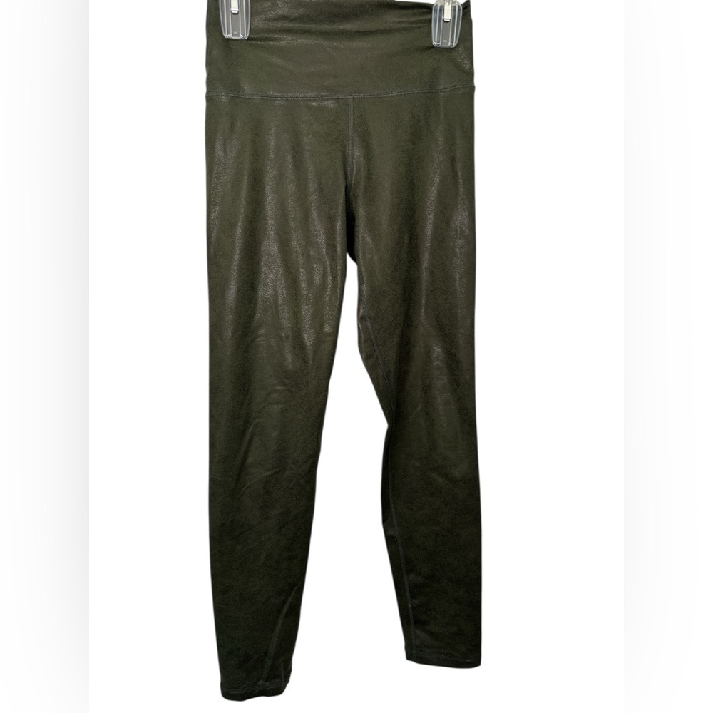 Aerie Offline Green The Hugger High-Rise Crackle Leggings Women's Size Medium M